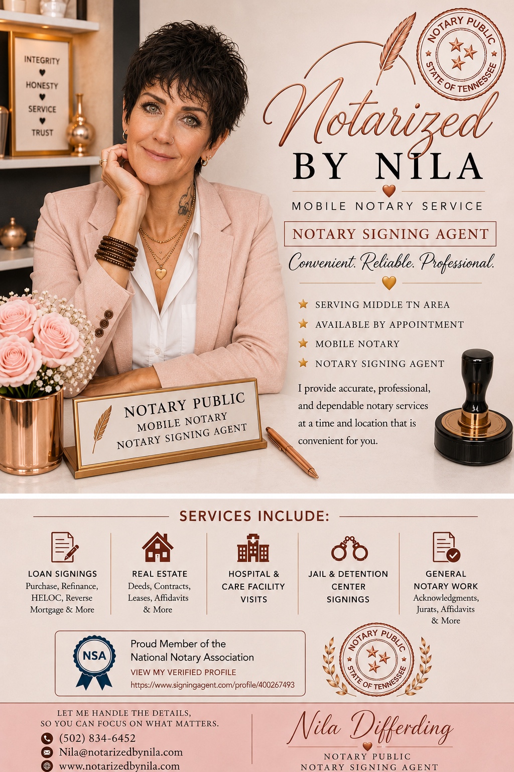 Notarized by Nila Mobile Notary Service